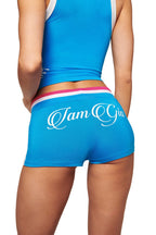 BLARE STRIPED SHORT - SKY BLUE
