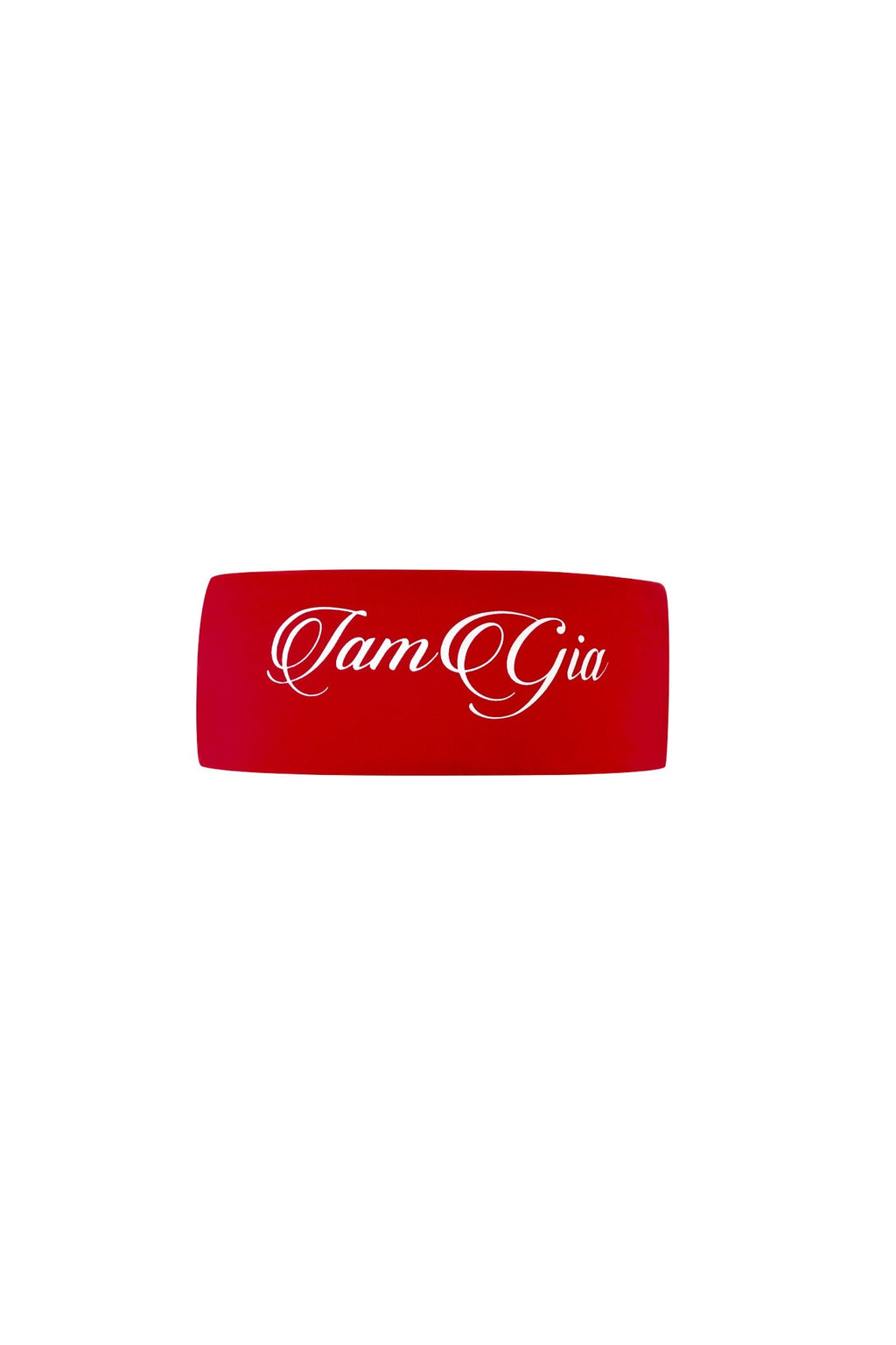 BLARE SPORT CROP TEE AND HEADBAND - CRIMSON