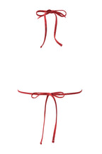 AVA BIKINI TOP - RED SERPENTINE
