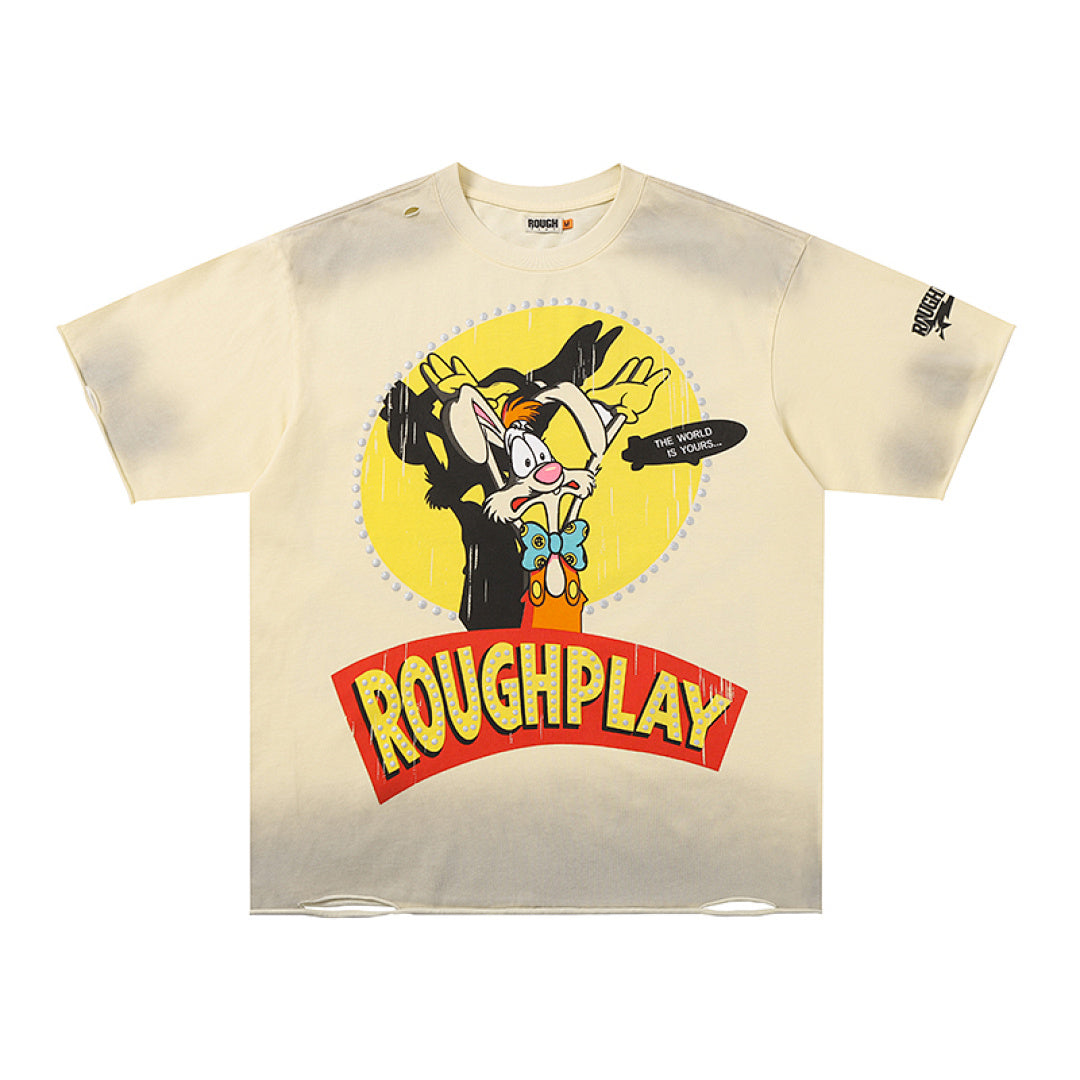 Roughplay "The World Is Yours" Cartoon Graphic Tee