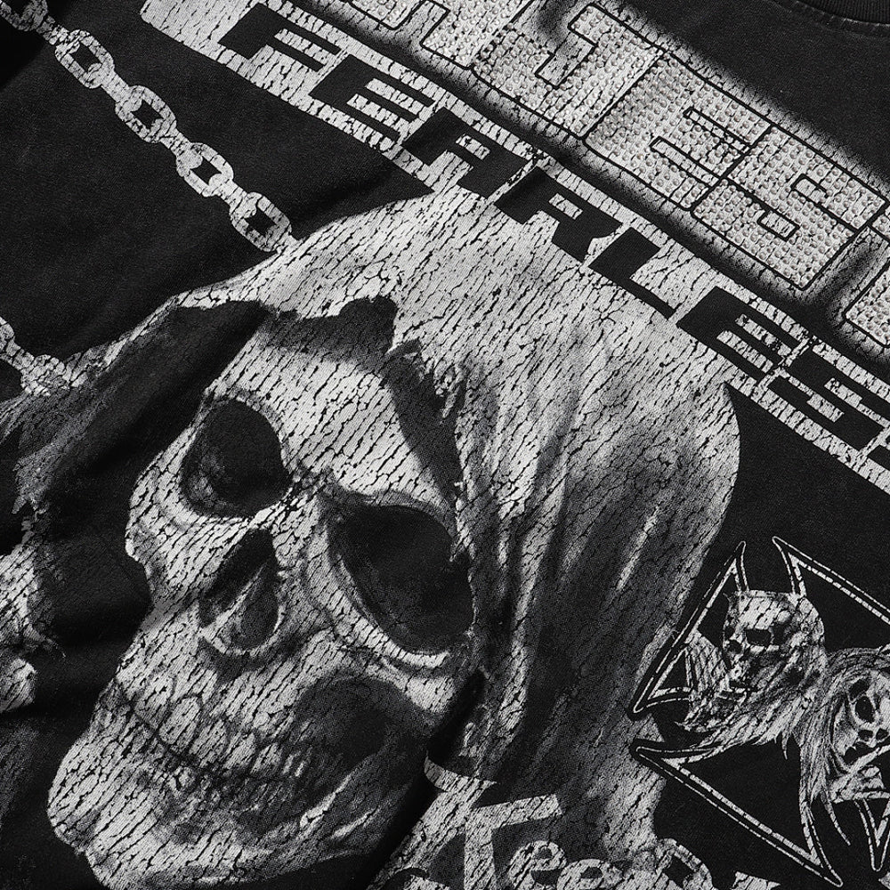 Majestik “Fearless” Grim Reaper Skeleton Vintage Tee