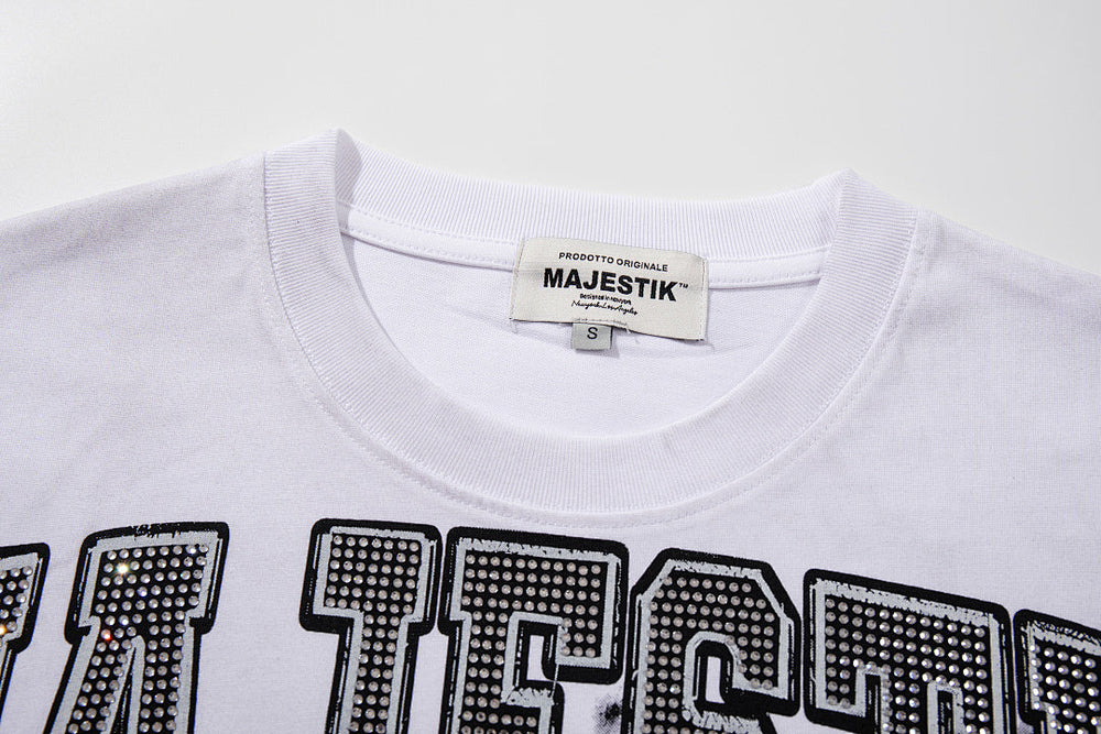 Majestik “Gridiron Eagle” Football Rhinestone Vintage Tee