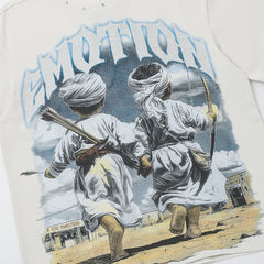 MIXED EMOTION Vintage Baseball Player Graphic T‑Shirt