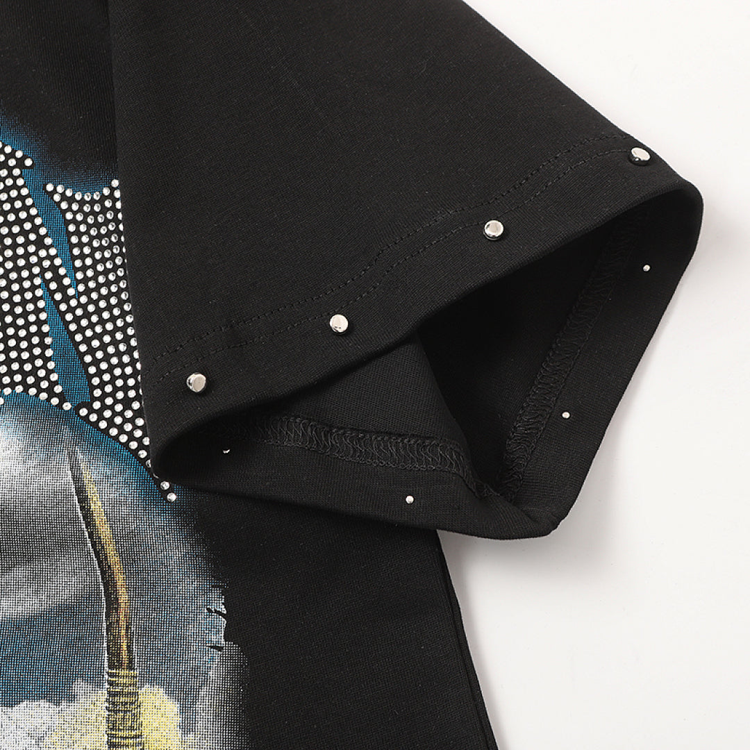 MIXED EMOTION Vintage Baseball Player Graphic T‑Shirt