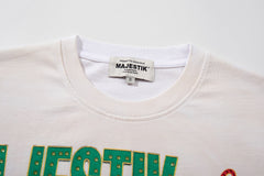 Majestik “Sports Division” Football Bulldogs Vintage Tee（Off-White / Cream）