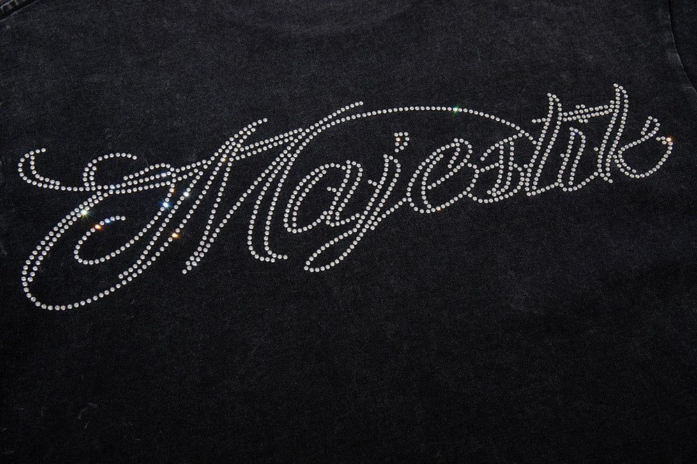 Majestik “Lightning Gridiron” Football Players Rhinestone Vintage Tee
