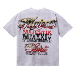 Majestik “The Spirit of US” Statue of Liberty Rhinestone Vintage Tee