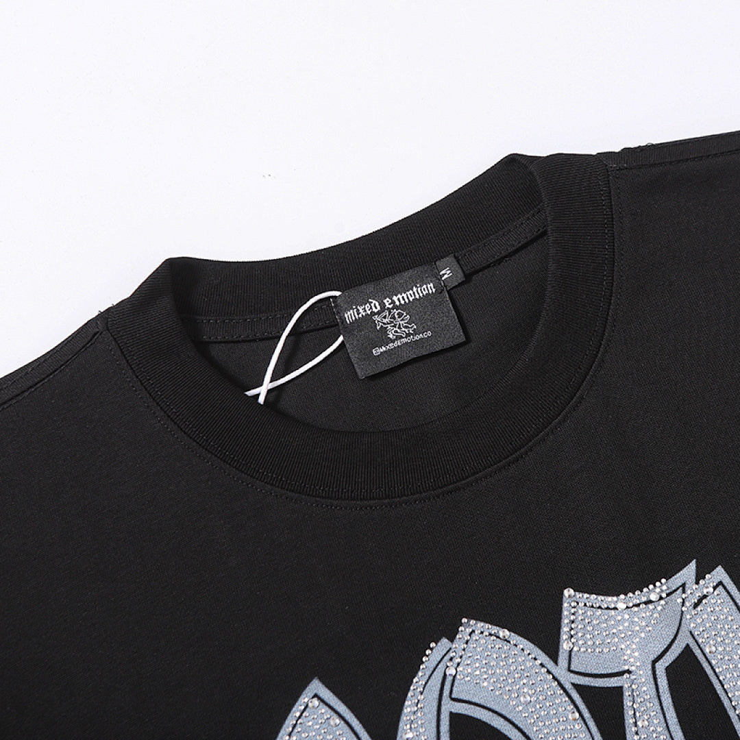 MIXED EMOTION Cartoon Character Graphic T‑Shirt