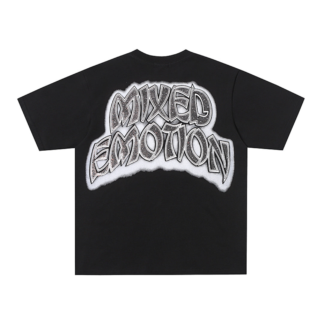 MIXED EMOTION Cartoon Character Graphic T‑Shirt