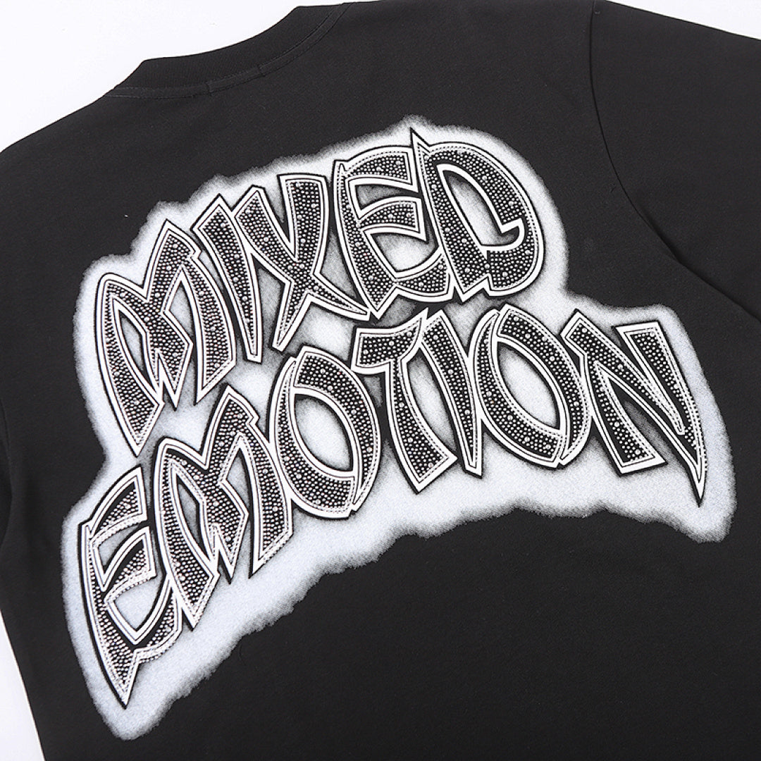 MIXED EMOTION Cartoon Character Graphic T‑Shirt