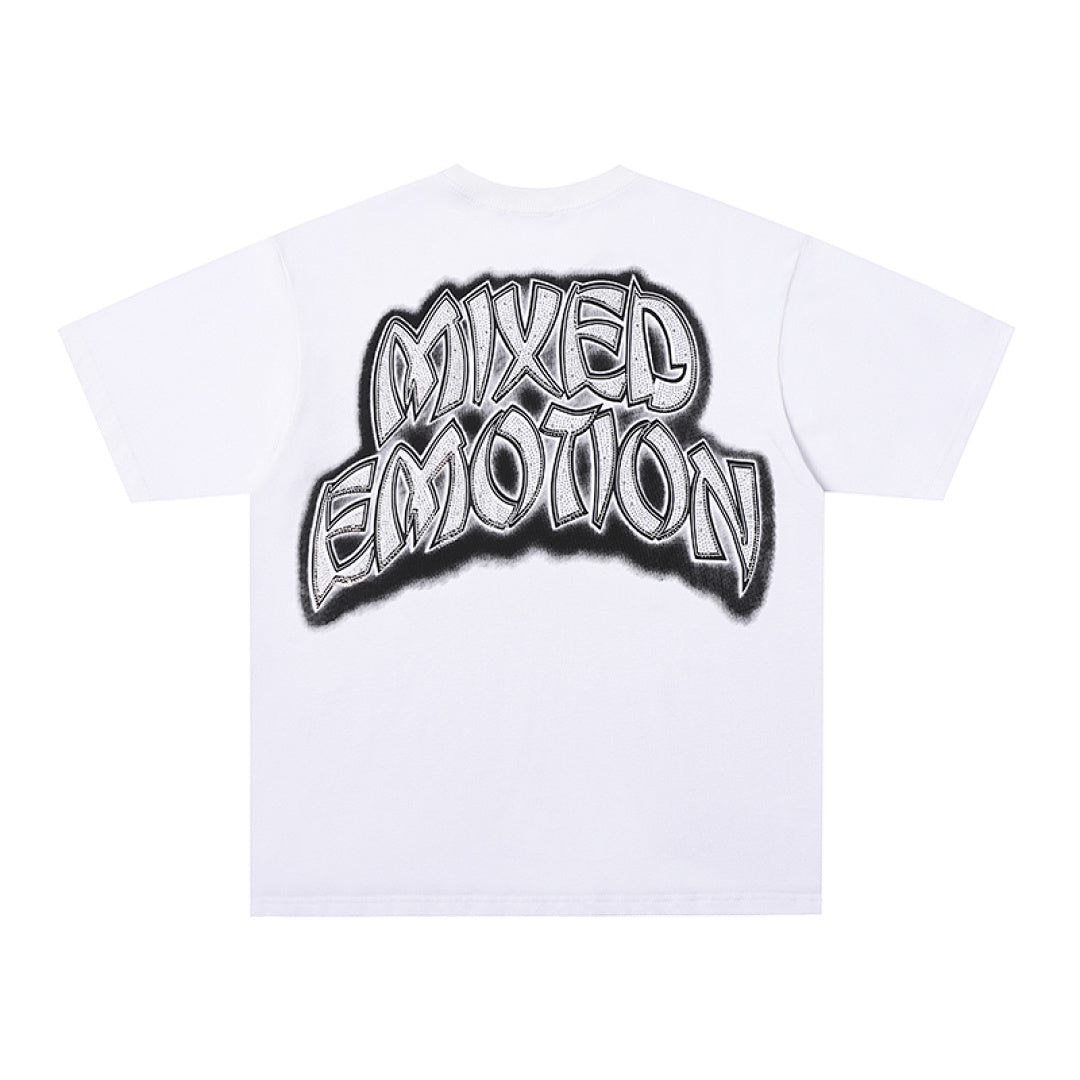 MIXED EMOTION Cartoon Character Graphic T‑Shirt
