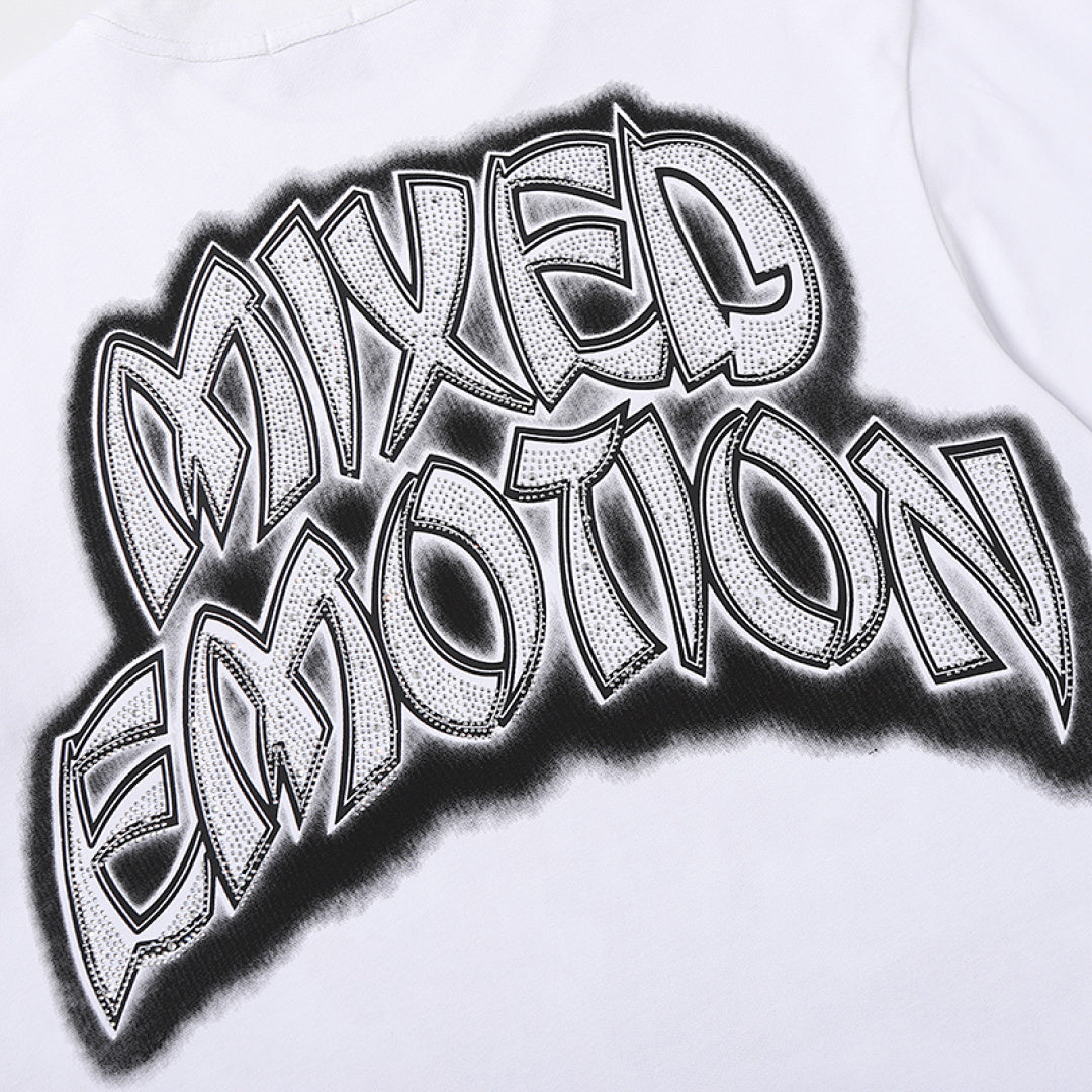 MIXED EMOTION Cartoon Character Graphic T‑Shirt