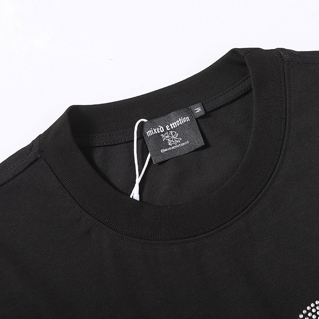 MIXED EMOTION EMOTION Gothic Letter Angel Graphic T‑Shirt