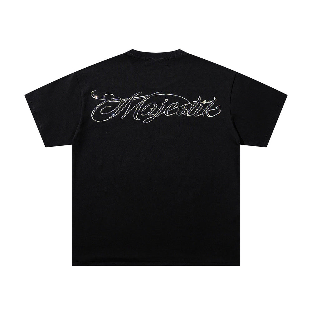 Majestik “Alien DJ Cosmic” Rhinestone Graphic Tee