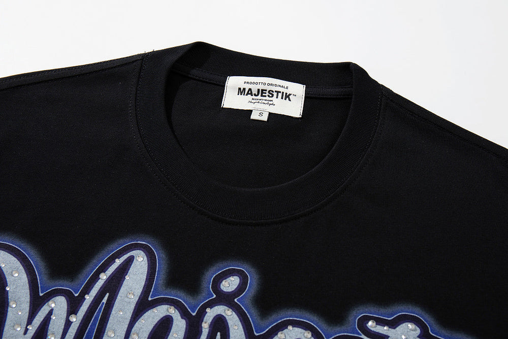 Majestik “Alien DJ Cosmic” Rhinestone Graphic Tee