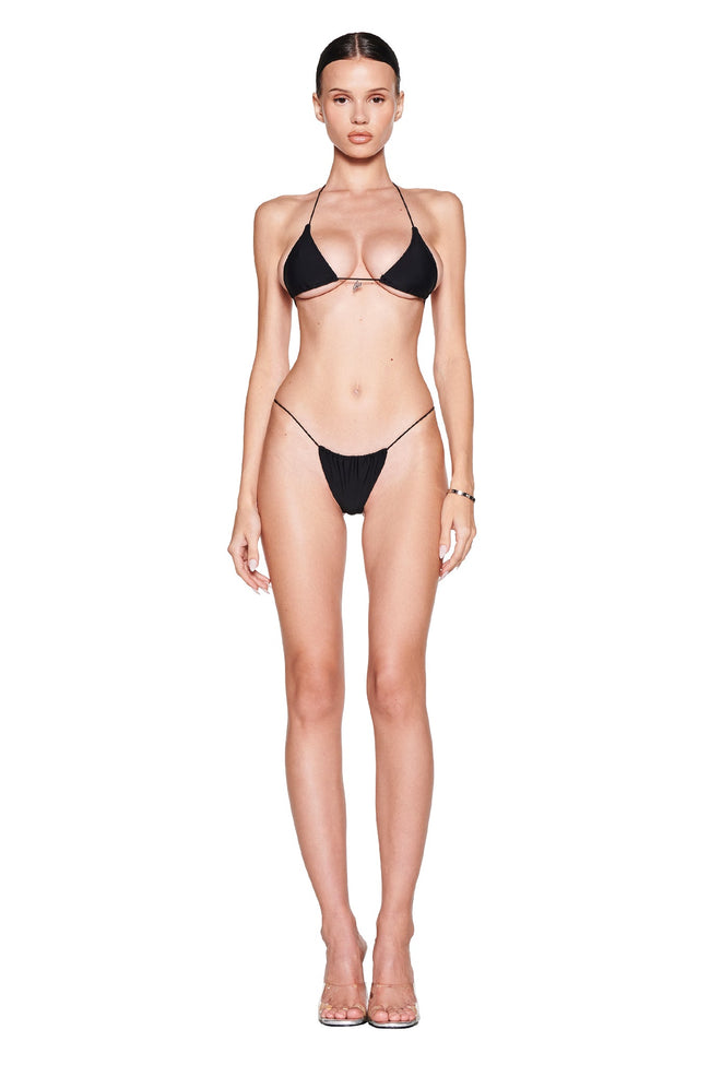 BAMBI BIKINI TOP - BLACK Hover Image