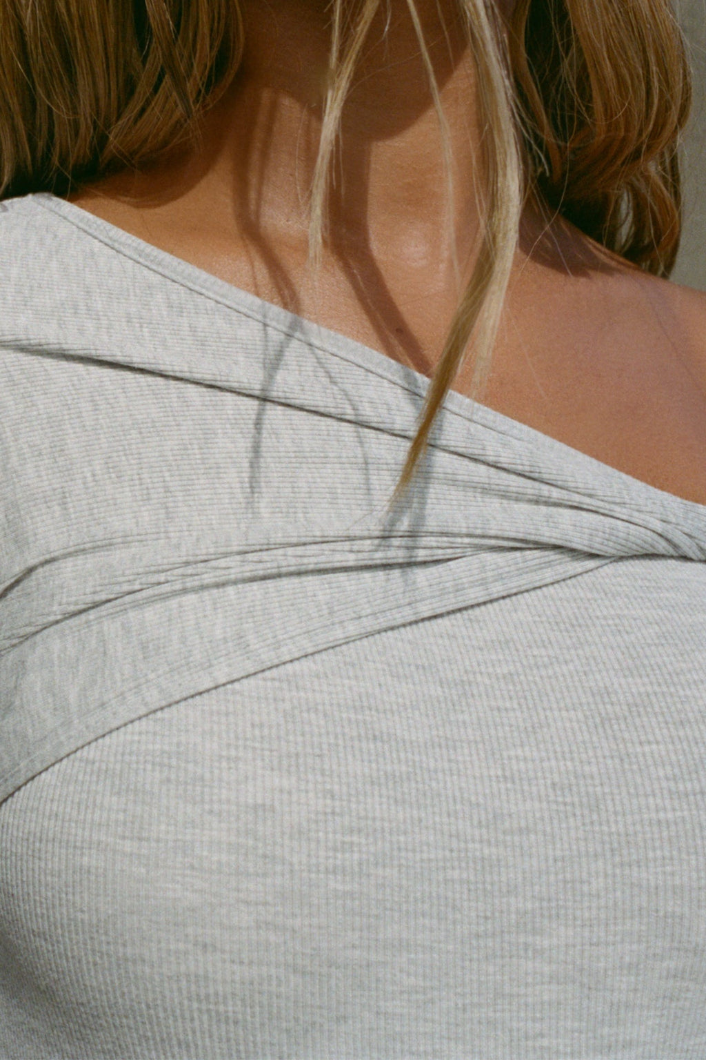 Off Shoulder Twist Long Sleeve