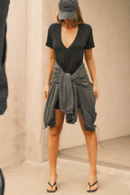 Plunge V Neck Tee