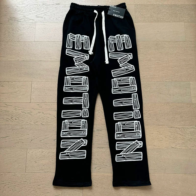 Foreign Trade Trend Mixed EMOTION Classic Letter Printing High Street Trend Leisure Fashion Sports Pants Men (6)