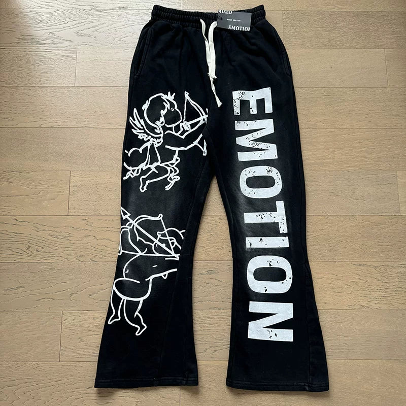 Foreign Trade Trend Mixed EMOTION Classic Letter Printing High Street Trend Leisure Fashion Sports Pants Men (3)