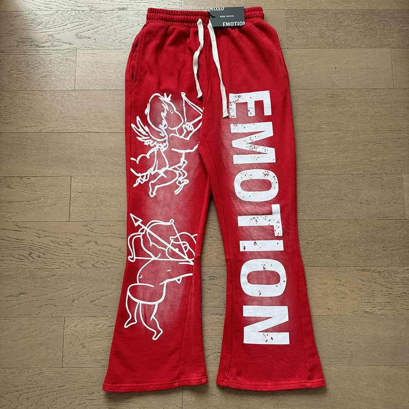 Foreign Trade Trend Mixed EMOTION Classic Letter Printing High Street Trend Leisure Fashion Sports Pants Men (2)