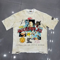 Roughplay "Finish What You Started" Distressed Graphic Tee