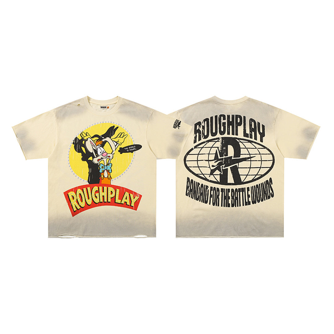 Roughplay "The World Is Yours" Cartoon Graphic Tee