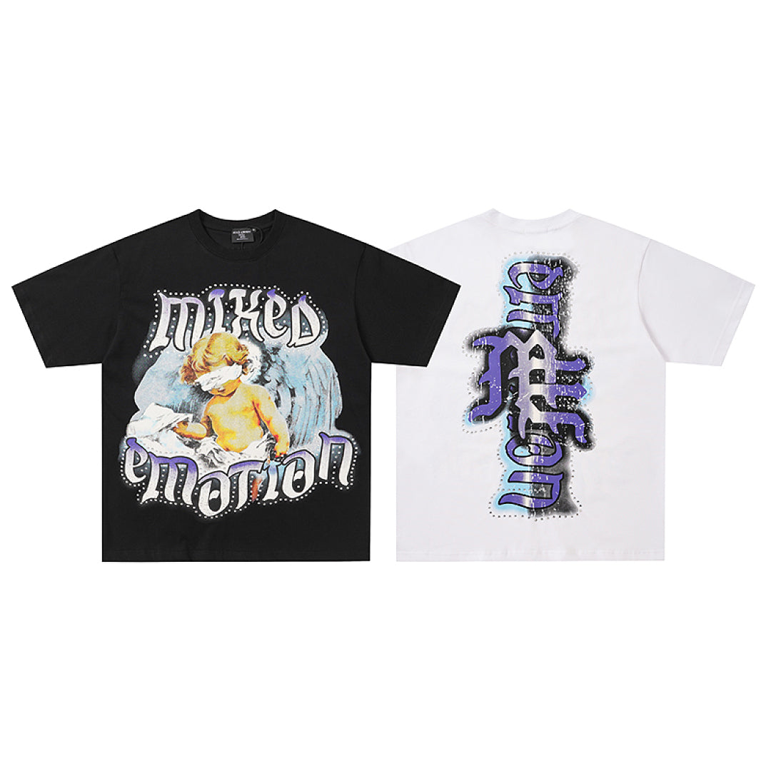 MIXED EMOTION  Angel Graphic  T-Shirt
