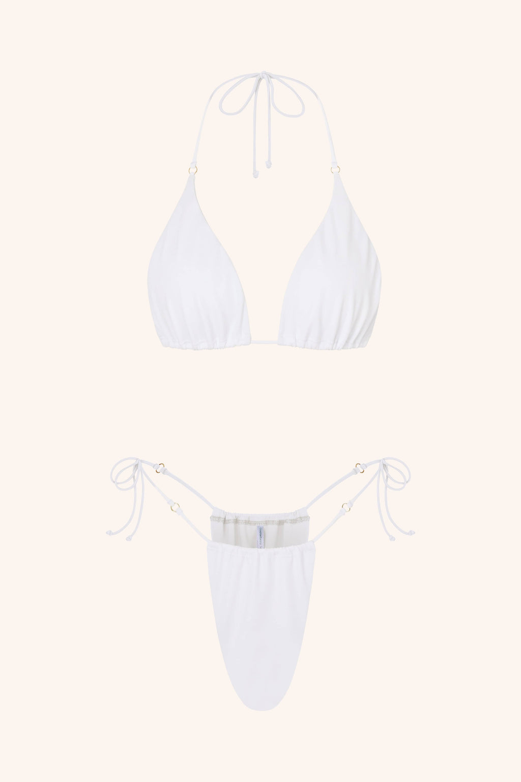 Halterneck Triangle White